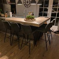 Sfeerfoto Tabouret de bar industriel Morris anthracite 71 cm