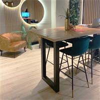 Sfeerfoto Tabouret de bar Mikky vert velours 65-78 cm