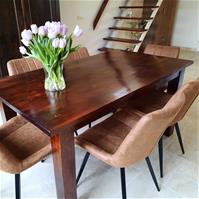 Sfeerfoto Chaise de salle à manger industrielle Brooke cognac